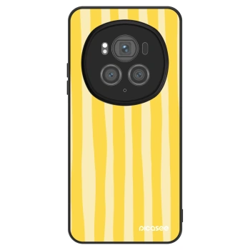 Etui na Honor Magic6 Pro - Lines lemon