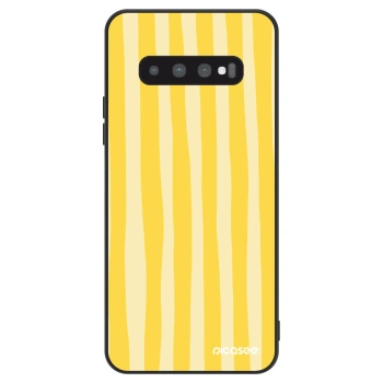 Etui na Samsung Galaxy S10 Plus G975 - Lines lemon