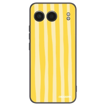 Picasee silikonowe czarne etui na OnePlus Nord 4 - Lines lemon