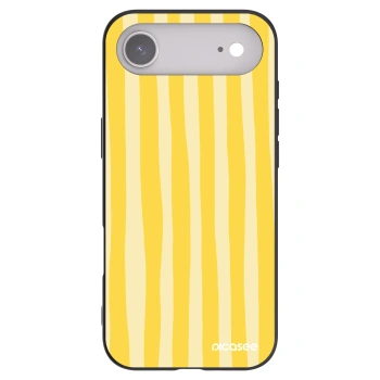 Picasee silikonowe czarne etui na Apple iPhone Air - Lines lemon