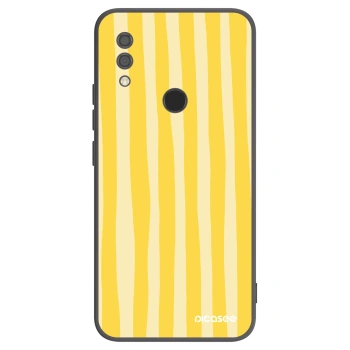 Picasee silikonowe czarne etui na Xiaomi Redmi 7 - Lines lemon