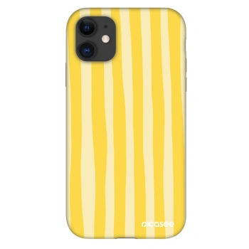 Etui na Apple iPhone 11 - Lines lemon