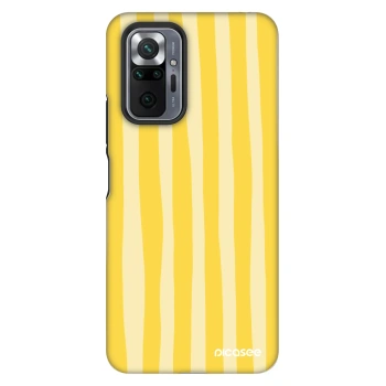 Etui na Xiaomi Redmi Note 10 Pro - Lines lemon