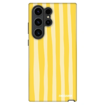 Etui na Samsung Galaxy S23 Ultra 5G - Lines lemon