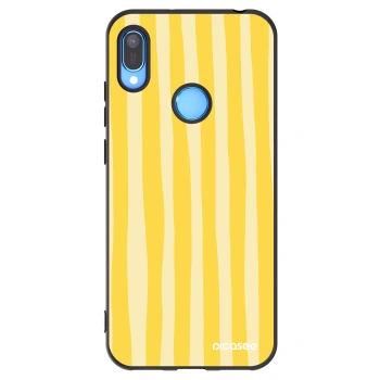 Etui na Huawei Y6 2019 - Lines lemon
