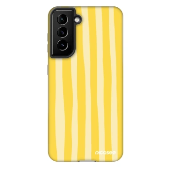 Etui na Samsung Galaxy S21 5G G991B - Lines lemon