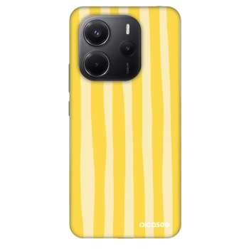 Etui na Xiaomi Redmi Note 14 4G - Lines lemon