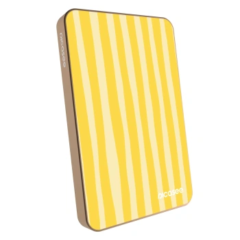 Powerbank z MagSafe 5 000 mAh Złoty - Lines lemon