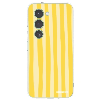Picasee silikonowe przeźroczyste etui na Xiaomi Redmi 15 5G - Lines lemon