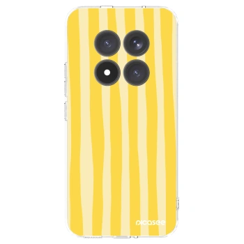 Picasee silikonowe przeźroczyste etui na Xiaomi Redmi Note 15 Pro+ - Lines lemon