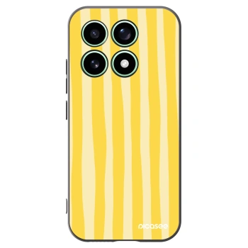 Picasee silikonowe czarne etui na Xiaomi 17 - Lines lemon