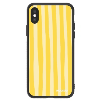 Picasee ULTIMATE CASE na Apple iPhone X/XS - Lines lemon