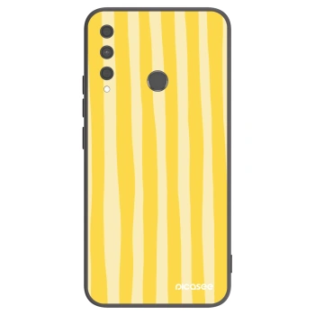 Etui na Huawei P40 Lite E - Lines lemon
