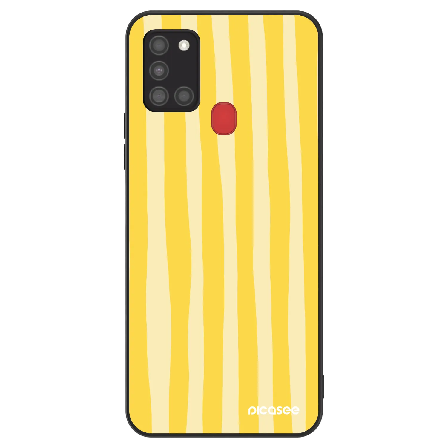 Picasee ULTIMATE CASE na Samsung Galaxy A21s - Lines lemon