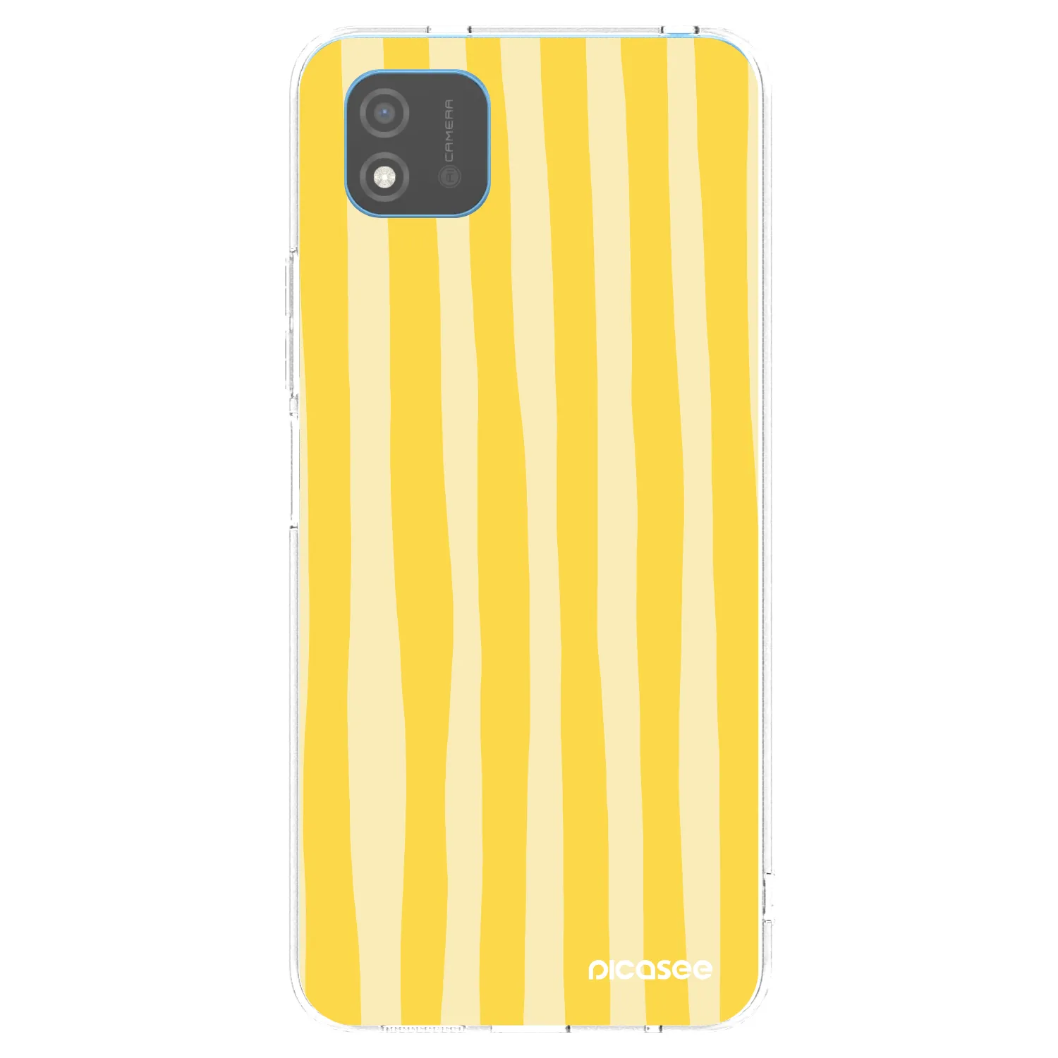 Picasee silikonowe przeźroczyste etui na Realme C11 (2021) - Lines lemon