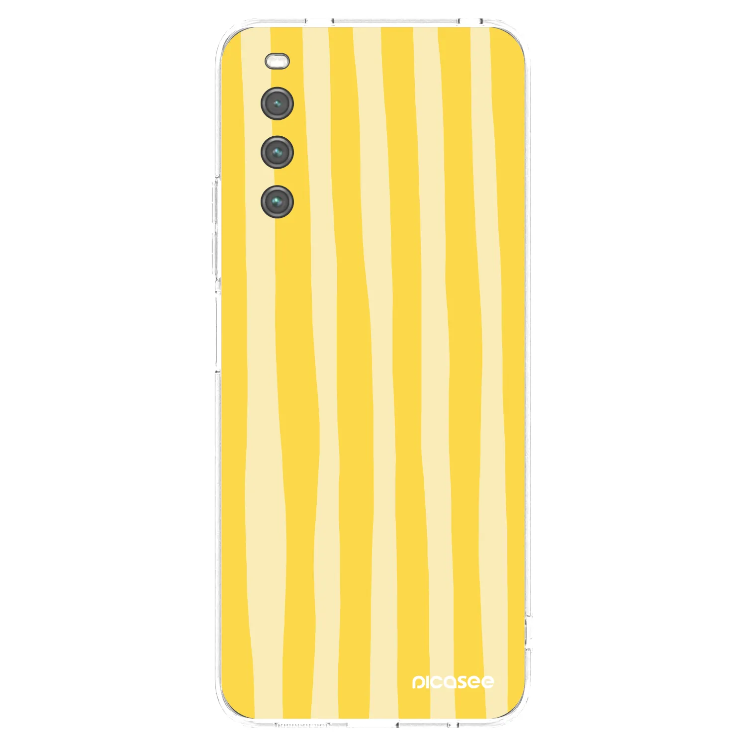 Picasee silikonowe przeźroczyste etui na Sony Xperia 10 IV 5G - Lines lemon