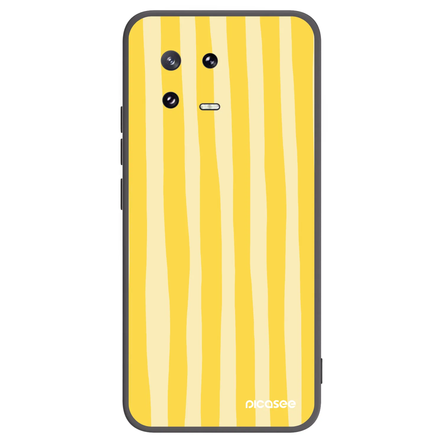 Picasee silikonowe czarne etui na Xiaomi 13 Pro - Lines lemon