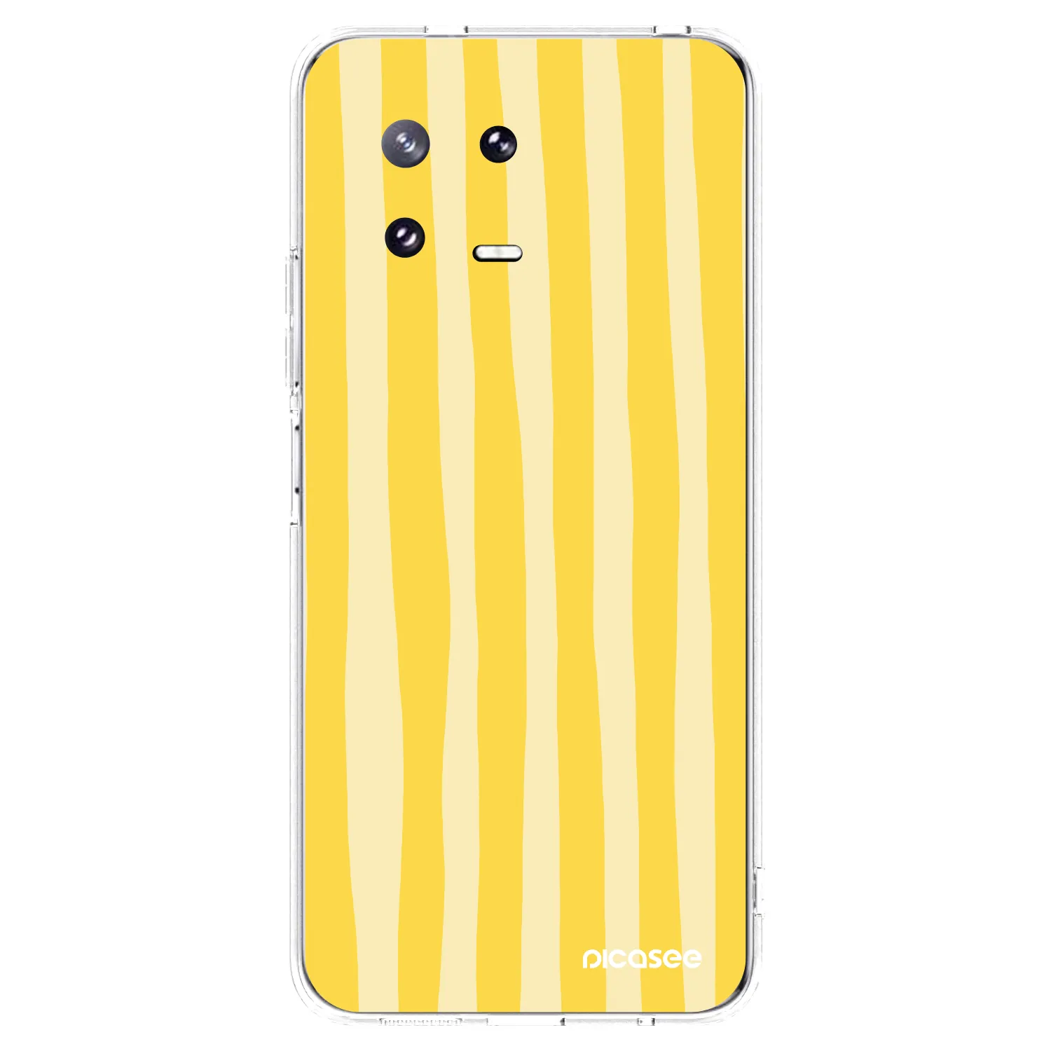 Picasee silikonowe przeźroczyste etui na Xiaomi 13 Pro - Lines lemon