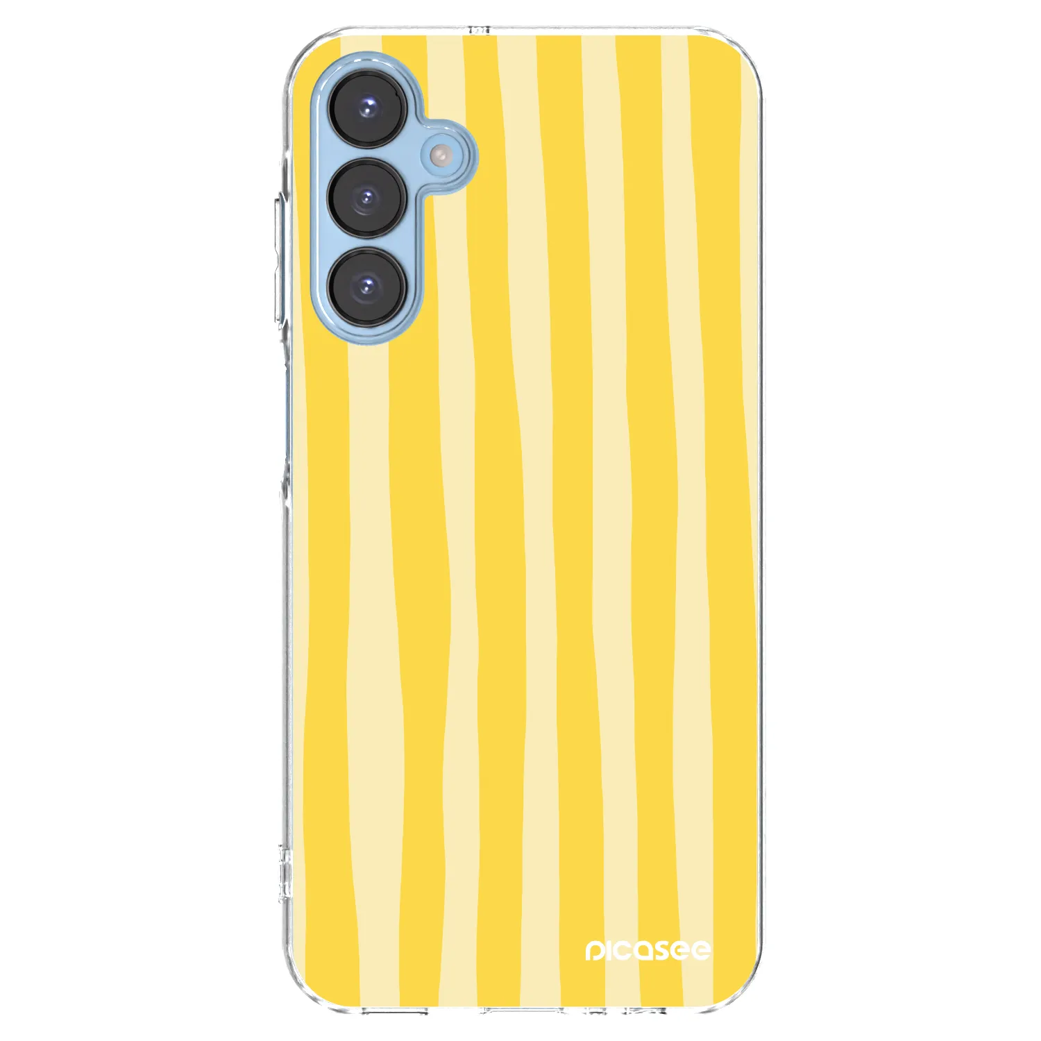 Picasee silikonowe przeźroczyste etui na Samsung Galaxy A15 A156B 5G - Lines lemon