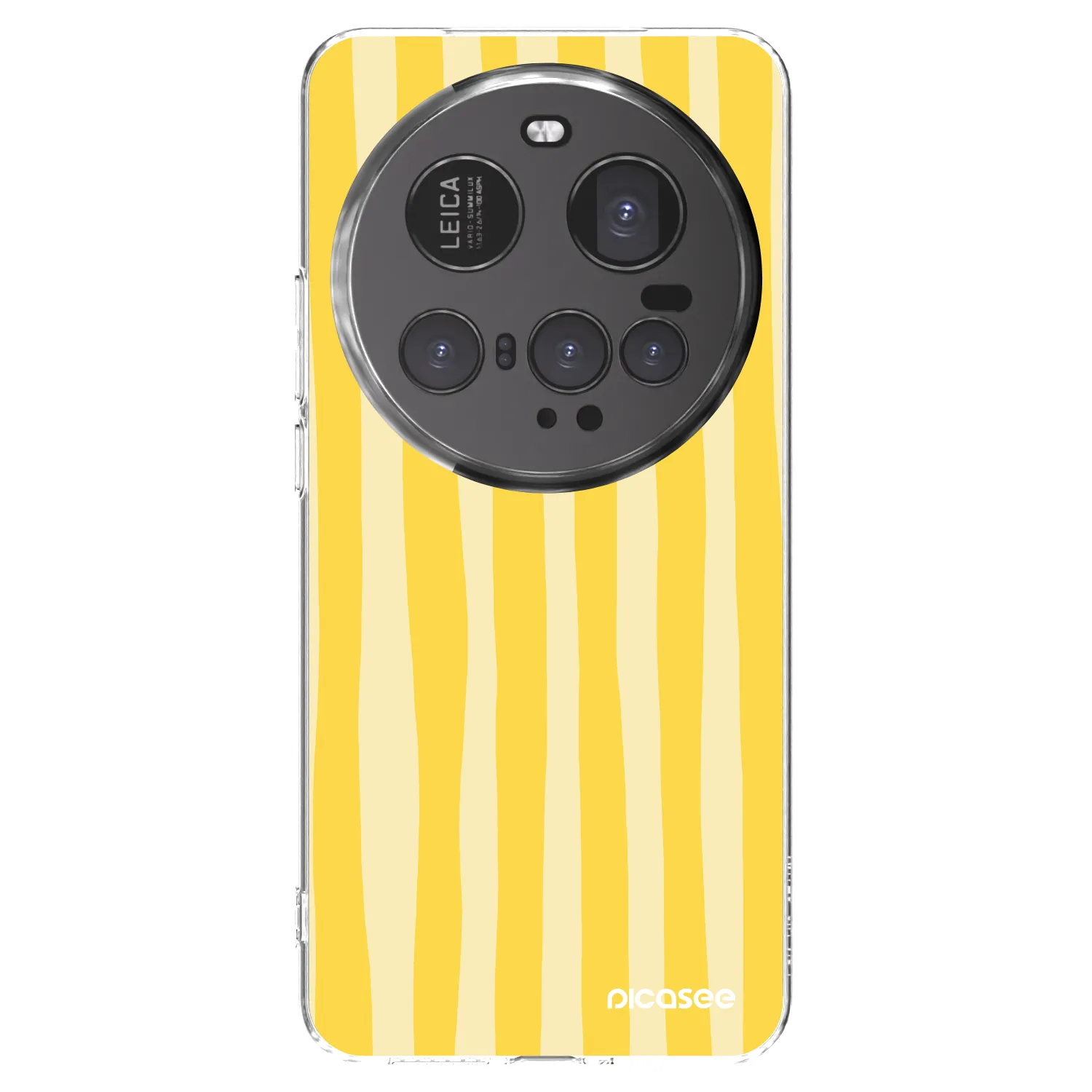 Picasee silikonowe przeźroczyste etui na Xiaomi 15 Ultra - Lines lemon