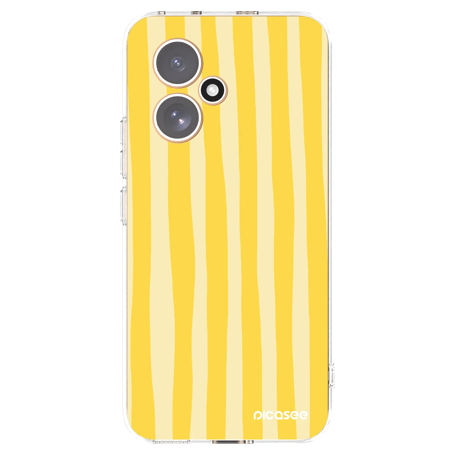Picasee silikonowe przeźroczyste etui na Honor 400 5G - Lines lemon
