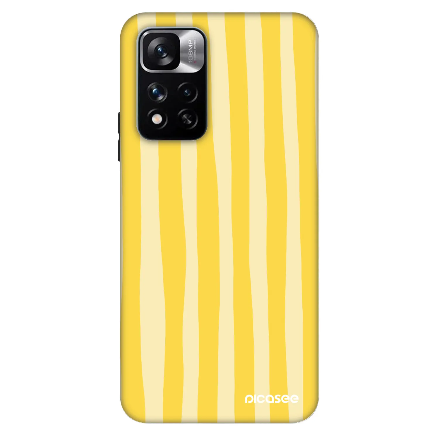 Picasee Fashion Case na Xiaomi Redmi Note 11 Pro 5G - Lines lemon