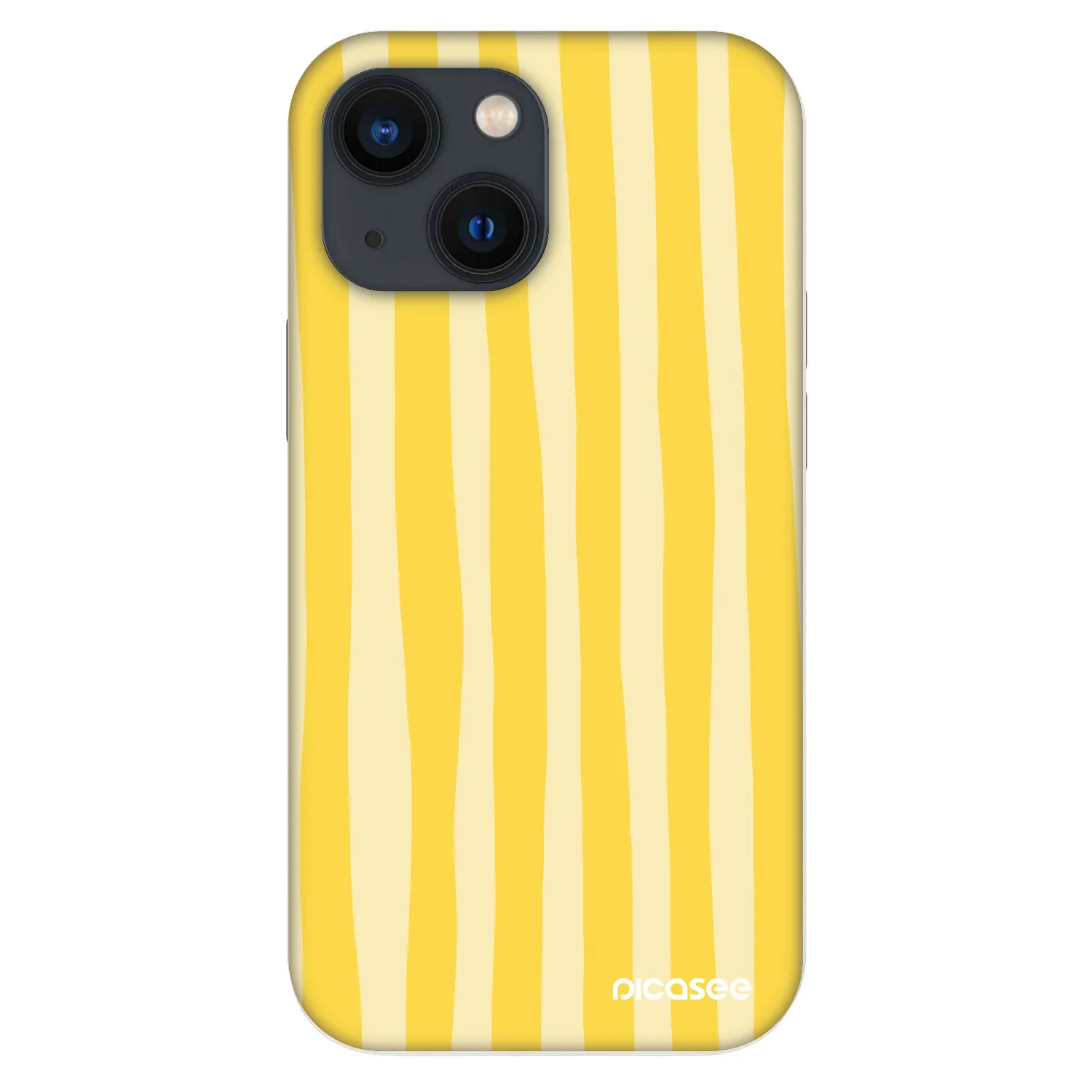 Picasee Fashion Case na Apple iPhone 13 mini - Lines lemon