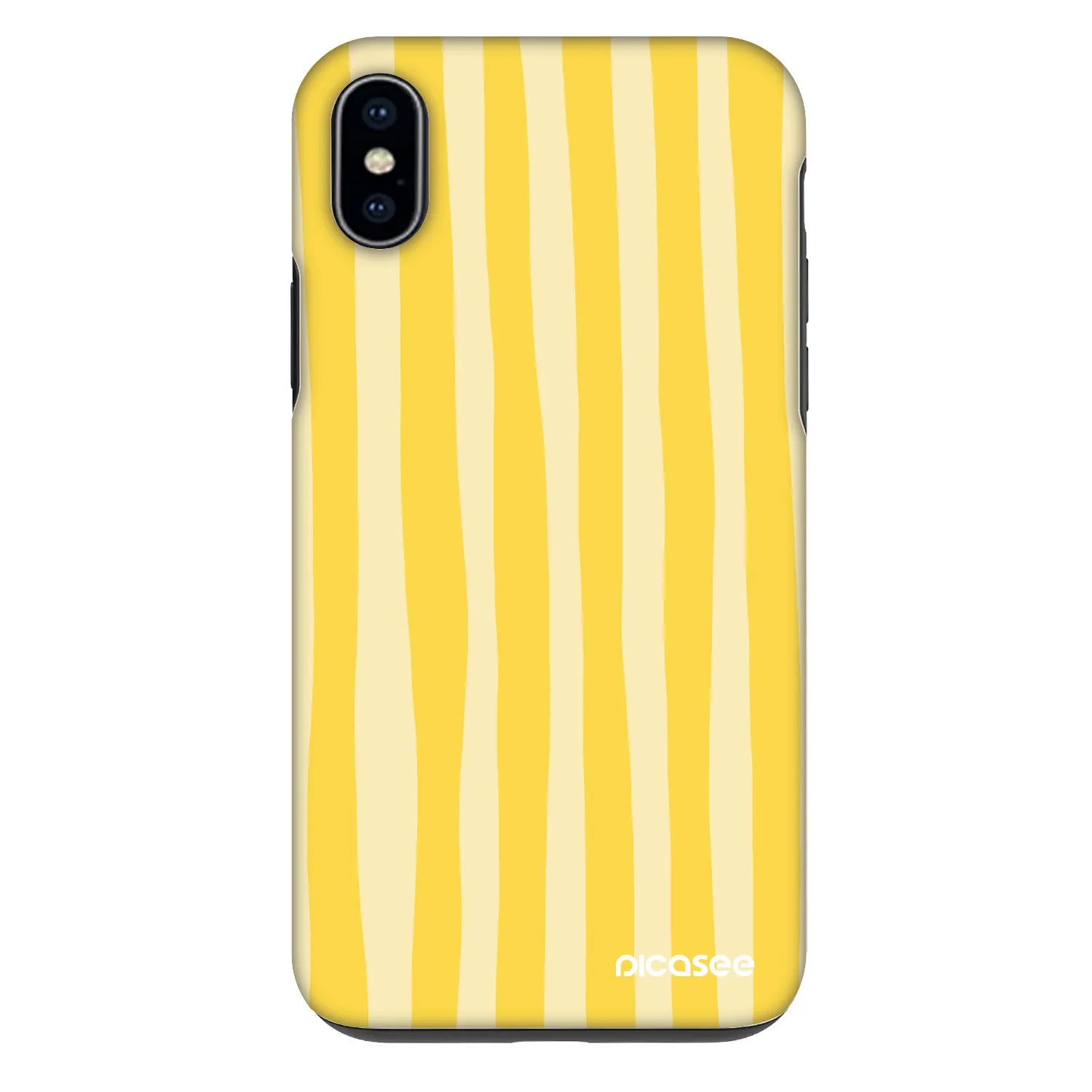 Picasee Fashion Case na Apple iPhone XS Max - Lines lemon