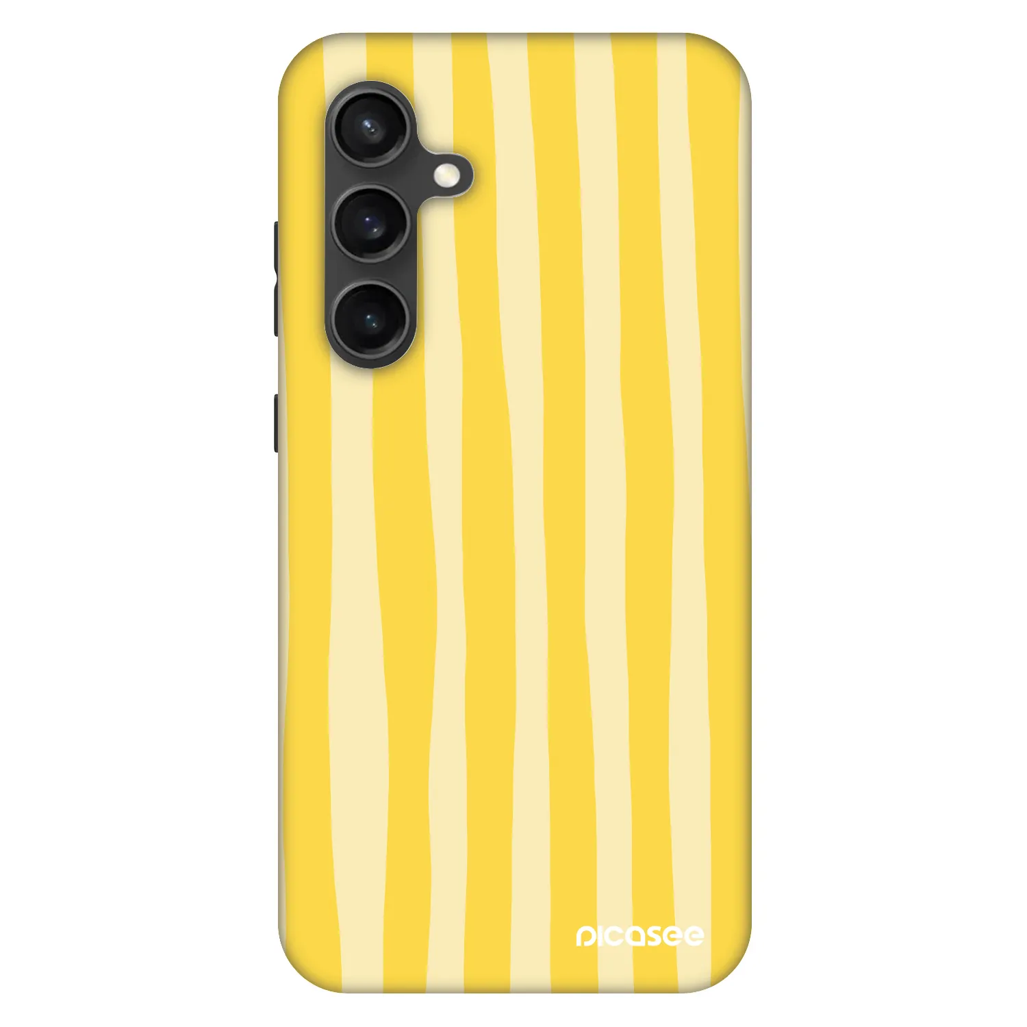 Picasee Fashion Case na Samsung Galaxy S24 FE S721B - Lines lemon