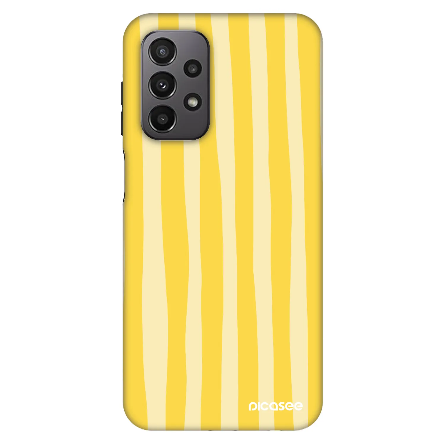 Picasee Fashion Case na Samsung Galaxy A23 A236B 5G - Lines lemon
