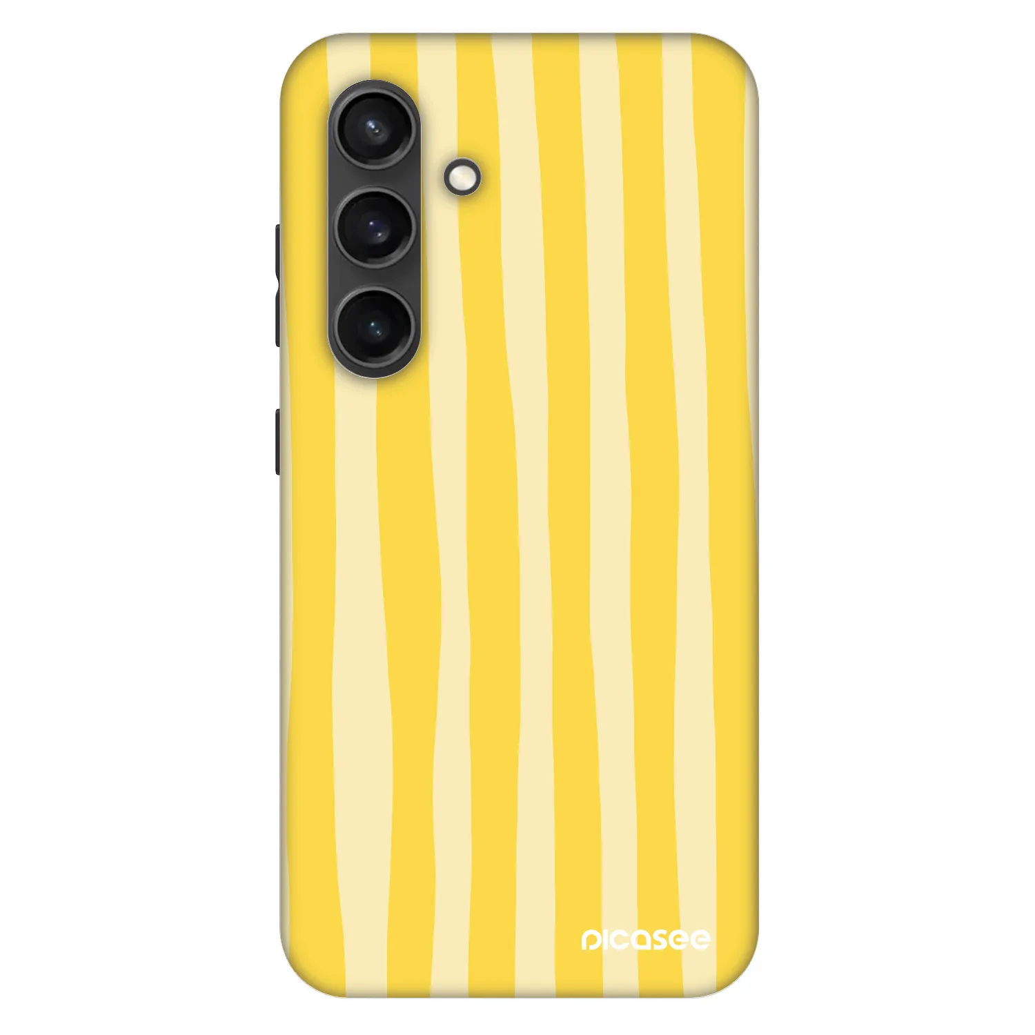 Picasee Fashion Case PowerShare pro Samsung Galaxy S24+ S926B 5G - Lines lemon
