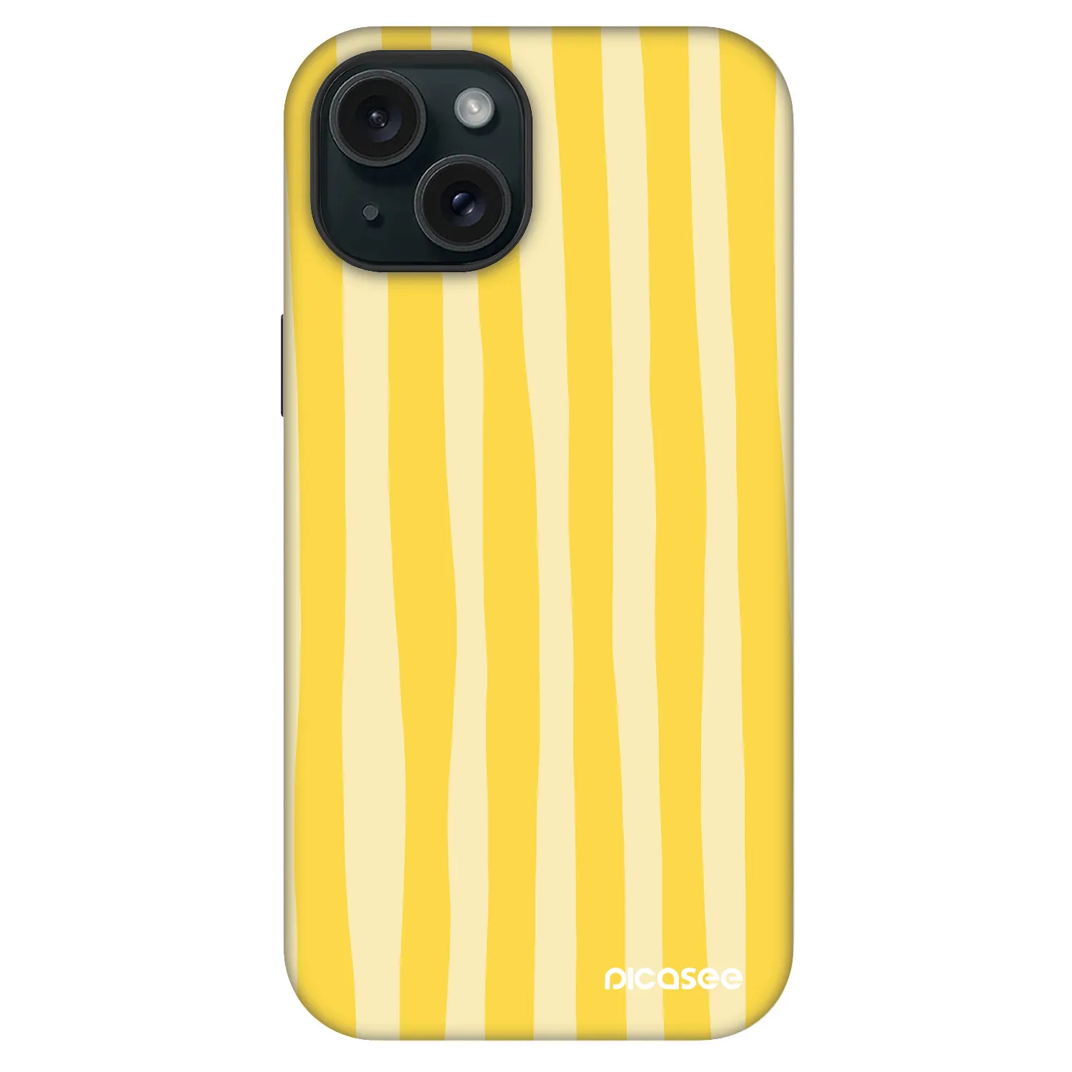 Picasee Fashion Case MagSafe na Apple iPhone 15 - Lines lemon