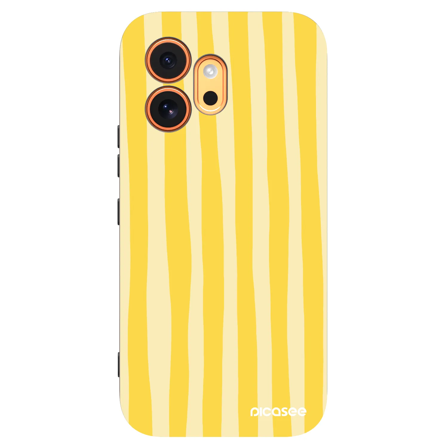 Picasee silikonowe czarne etui na Honor 600 - Lines lemon