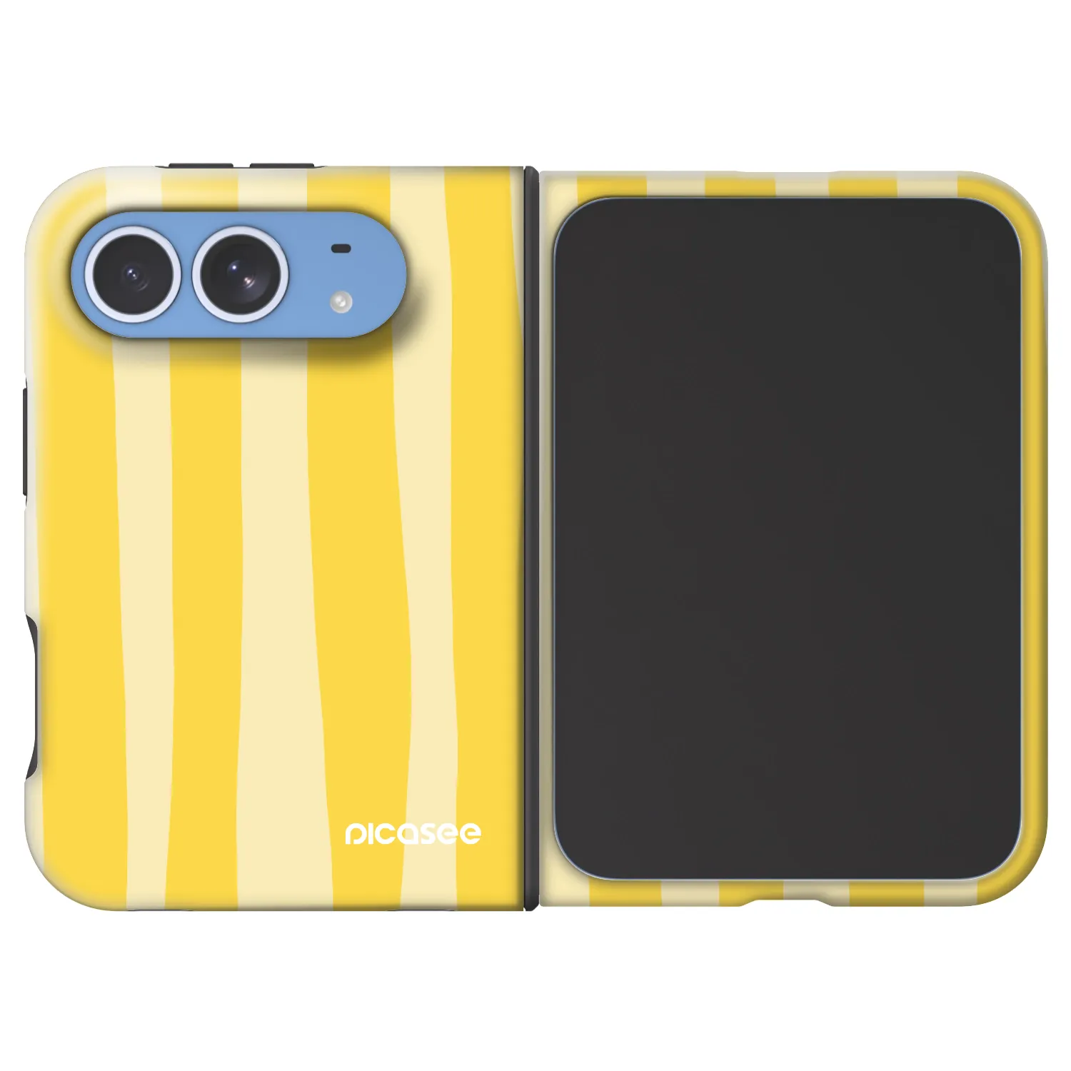 Picasee Fashion Case MagSafe na Apple iPhone Duo - Lines lemon