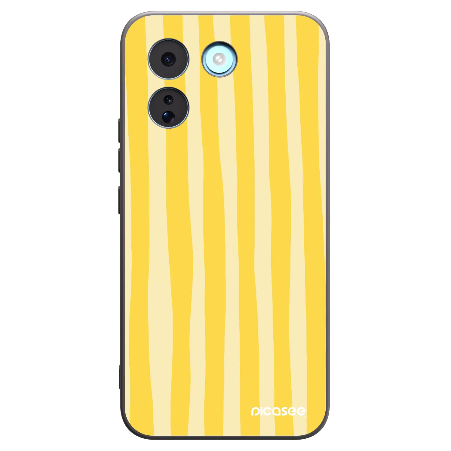 Picasee silikonowe czarne etui na Xiaomi Redmi Note 17 Pro MAX 5G - Lines lemon