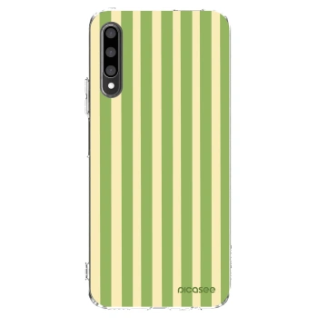 Picasee silikonowe przeźroczyste etui na Honor 9X Pro - Lines Matcha
