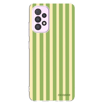 Picasee silikonowe przeźroczyste etui na Samsung Galaxy A32 5G A326B - Lines Matcha