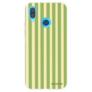 Picasee silikonowe przeźroczyste etui na Huawei P20 Lite - Lines Matcha