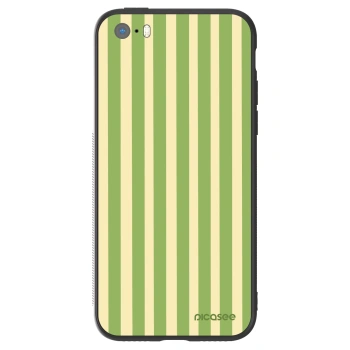 Etui na Apple iPhone 5/5S/SE - Lines Matcha