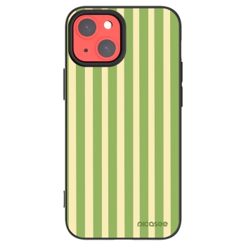 Picasee silikonowe czarne etui na Apple iPhone 13 mini - Lines Matcha