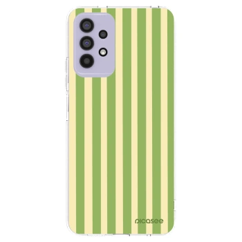 Picasee silikonowe przeźroczyste etui na Samsung Galaxy A32 4G SM-A325F - Lines Matcha