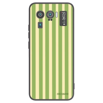Picasee silikonowe czarne etui na Xiaomi Mi 11 Ultra - Lines Matcha