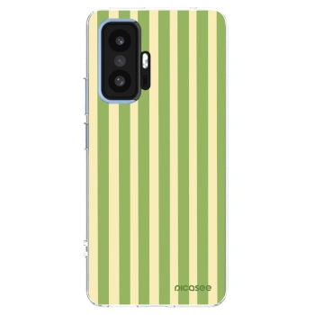Picasee silikonowe przeźroczyste etui na Xiaomi 11T Pro - Lines Matcha