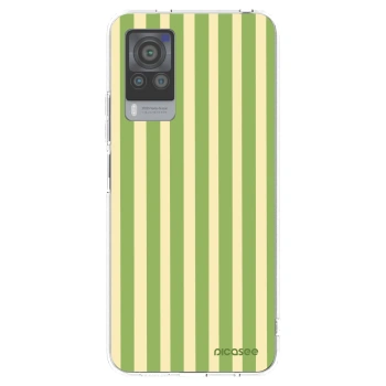 Picasee silikonowe przeźroczyste etui na Vivo X60 Pro 5G - Lines Matcha