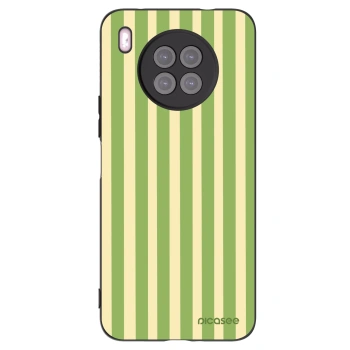 Picasee silikonowe czarne etui na Huawei Nova 8i - Lines Matcha