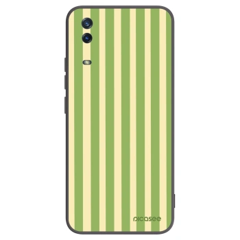 Picasee silikonowe czarne etui na Vivo Y11s - Lines Matcha