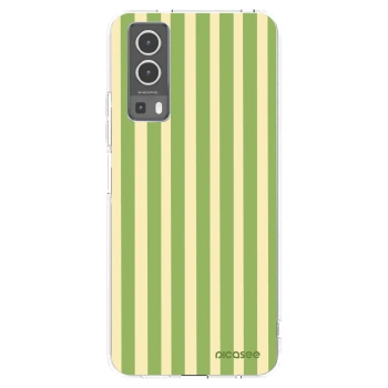Picasee silikonowe przeźroczyste etui na Vivo Y72 5G - Lines Matcha
