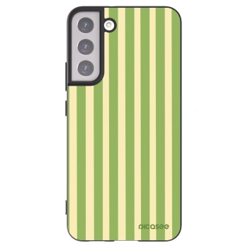 Picasee silikonowe czarne etui na Samsung Galaxy S22+ 5G - Lines Matcha