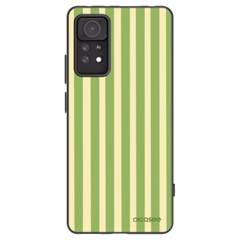 Picasee silikonowe czarne etui na Xiaomi Redmi Note 11 Pro 5G - Lines Matcha