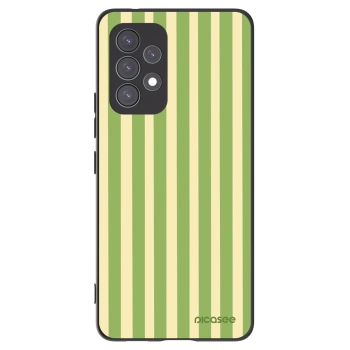Picasee silikonowe czarne etui na Samsung Galaxy A53 5G A536 - Lines Matcha